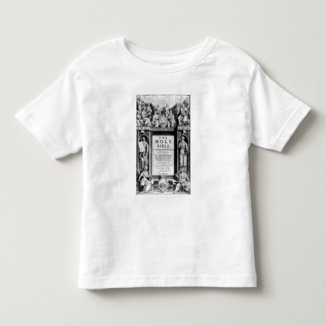 T-shirt Pour Les Tous Petits Frontispice 'au Bible saint (Devant)