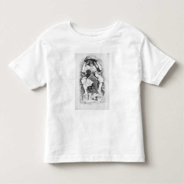 T-shirt Pour Les Tous Petits Frontispice aux "voyages de Gulliver" par (Devant)