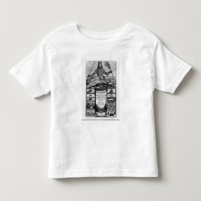 T-shirt Pour Les Tous Petits Frontispice par Thomas Hobbes de Malmesbury (Devant)