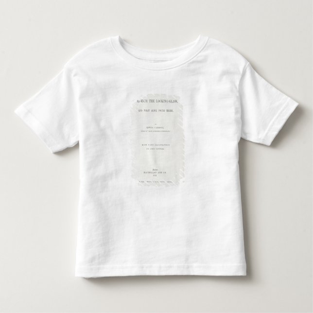 T-shirt Pour Les Tous Petits Frontispiece à "Alice à travers le miroir" (Devant)