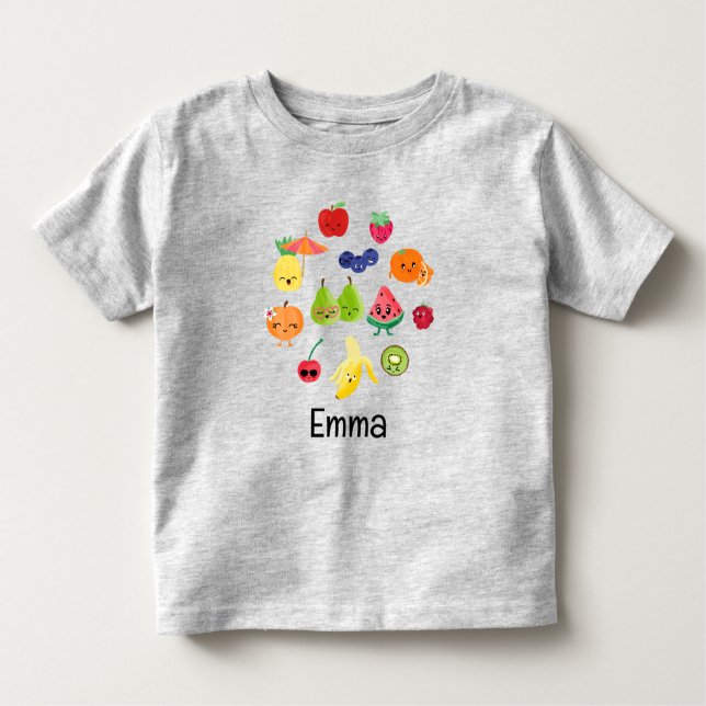 T-shirt Pour Les Tous Petits Fruit Cutie Adorable Fruit Enfants Personnalisés (Devant)