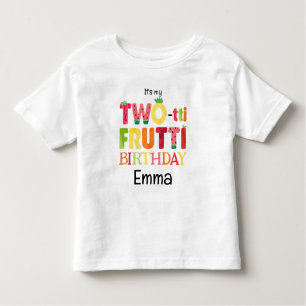 T-shirt Pour Les Tous Petits Frutti à deux tti Cutie Fruit 2e fête d'anniversai