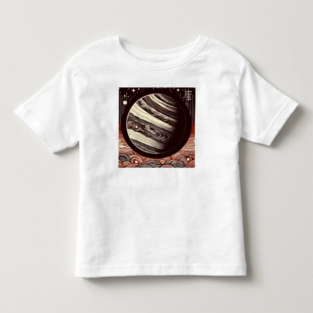 T-shirt Pour Les Tous Petits FSF Jupiter Woodcut 2 (Devant)