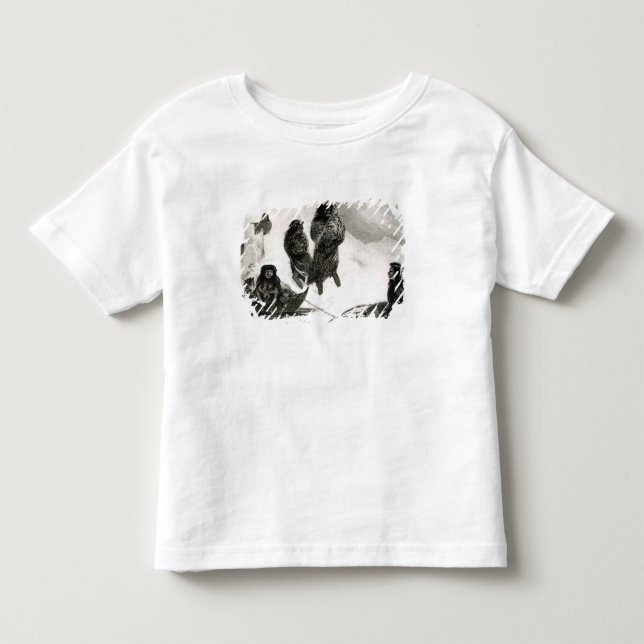 T-shirt Pour Les Tous Petits Fuegians allant commercer Zapallos (Devant)