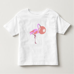 T-shirt Pour Les Tous Petits Funky Bubble Flamant rose de gomme soufflante bull