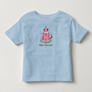 T-shirt Pour Les Tous Petits Funny Chat Watermelon mignon Kids