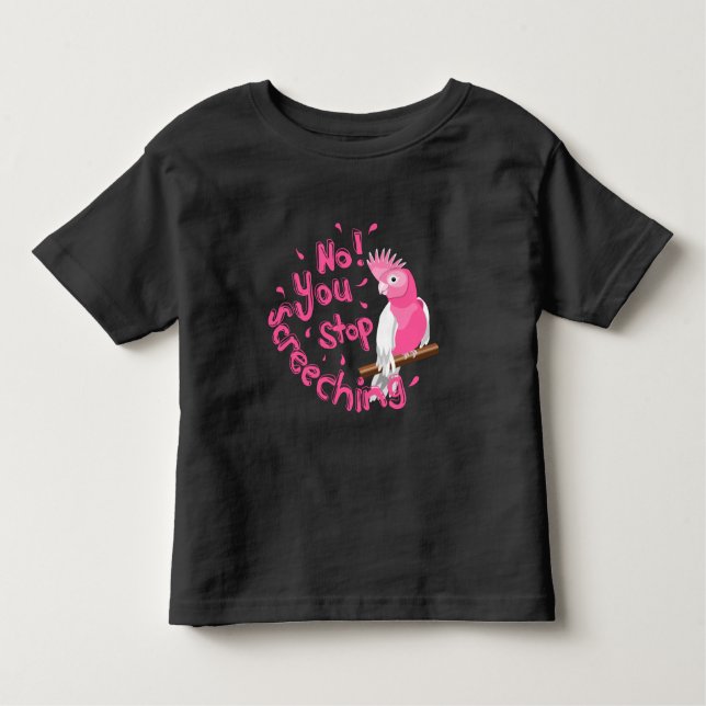 T-shirt Pour Les Tous Petits Funny Galah Cockatiel (Devant)