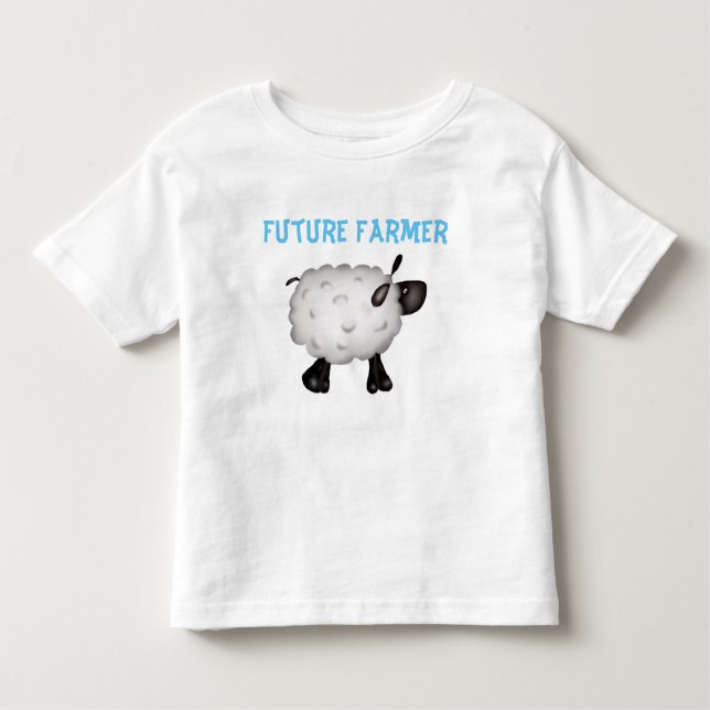 T-shirt Pour Les Tous Petits Futur Chemise à mouton fermier (Devant)