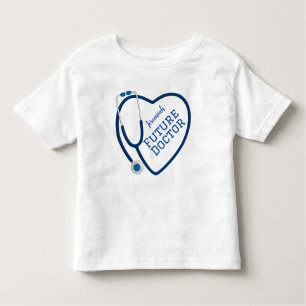 T-shirt Pour Les Tous Petits Futur docteur Stethoscope