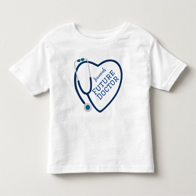T-shirt Pour Les Tous Petits Futur docteur Stethoscope (Devant)