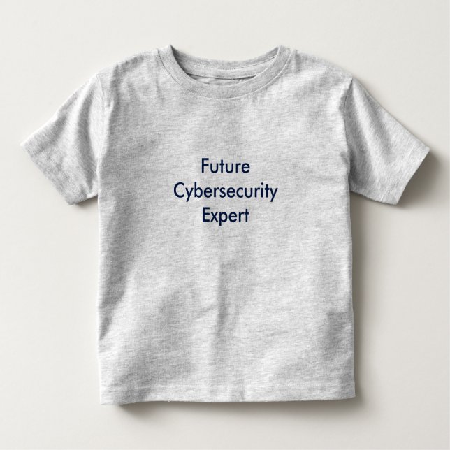 T-shirt Pour Les Tous Petits Futur expert en matière de Cyber (Devant)