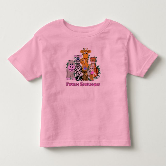T-shirt Pour Les Tous Petits Futur gardienne de zoo (Devant)
