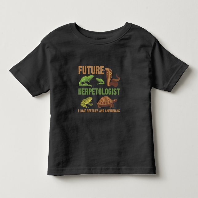 T-shirt Pour Les Tous Petits Futur Herpétologiste Reptile Amphibians Fan Kid (Devant)