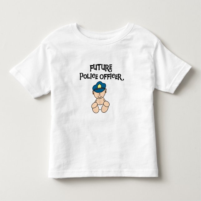 T-shirt Pour Les Tous Petits Futur policier de bébé (Devant)