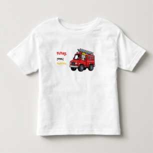 T-shirt Pour Les Tous Petits Futur pompier nom personnalisé