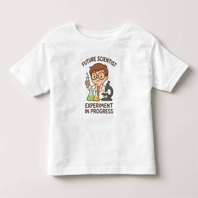 T-shirt Pour Les Tous Petits Futur scientifique - Expérience en cours (Devant)