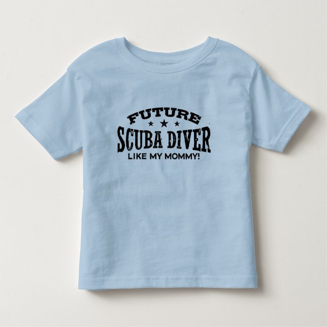 T-shirt Pour Les Tous Petits Futur Scuba Diver (Devant)