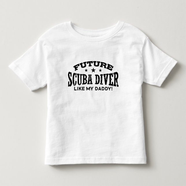 T-shirt Pour Les Tous Petits Futur Scuba Diver (Devant)