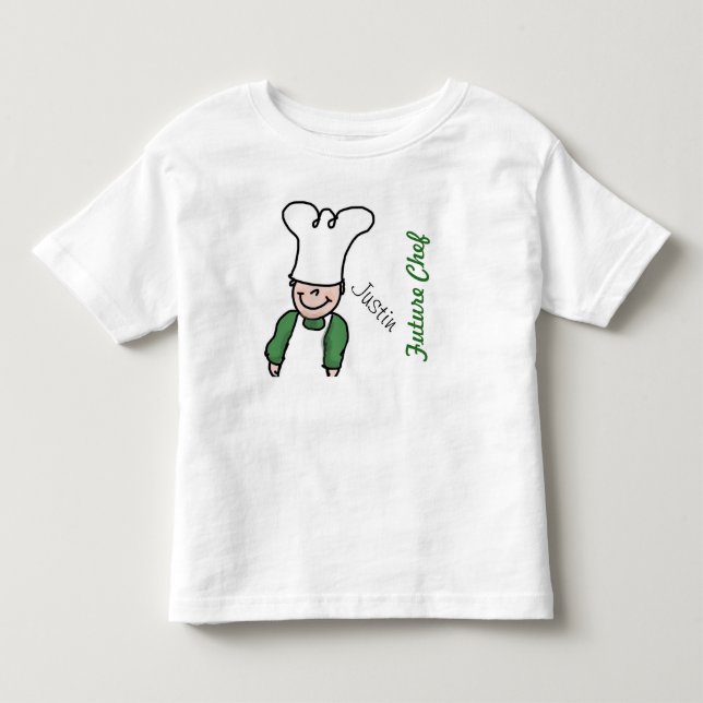 T-shirt Pour Les Tous Petits Future Chef with name (Devant)