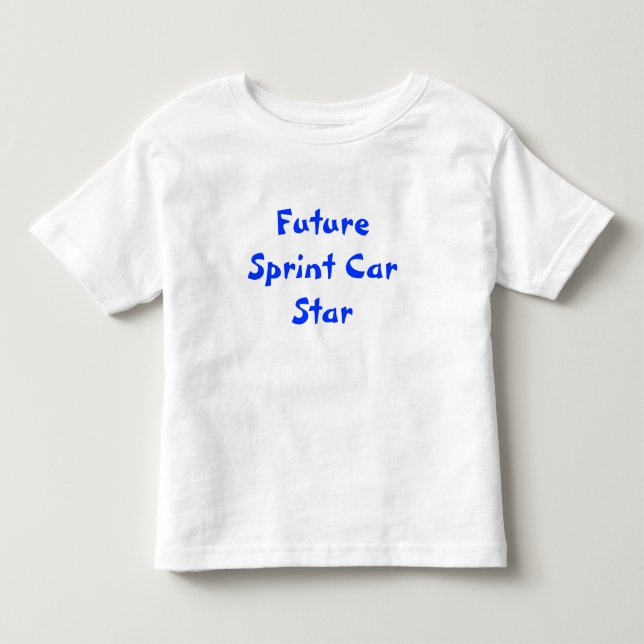 T-shirt Pour Les Tous Petits Future étoile de voiture de sprint (Devant)