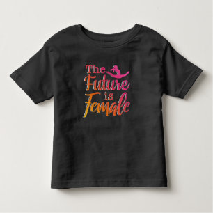 T-shirt Pour Les Tous Petits Future is Femme Citation - Gymnastique féministe