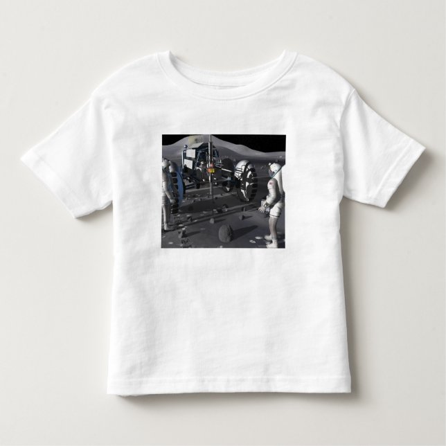 T-shirt Pour Les Tous Petits Futures missions d'exploration spatiale (Devant)