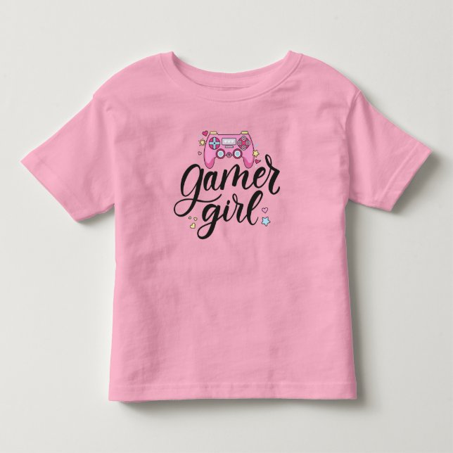T-shirt Pour Les Tous Petits Gamer fille (Devant)