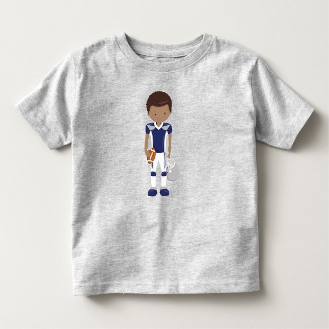 T-shirt Pour Les Tous Petits Garçon Afro-Américain, Football Américain, Rugby (Devant)