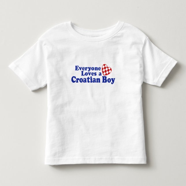 T-shirt Pour Les Tous Petits Garçon croate (Devant)