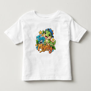 T-shirt Pour Les Tous Petits Garçon dinosaure petit mais puissant (Garçon)