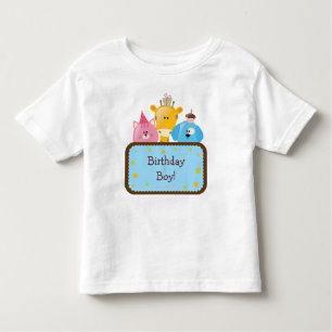 T-shirt Pour Les Tous Petits Garçon mignon d'anniversaire d'animaux