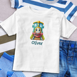 T-shirt Pour Les Tous Petits Garçons de train mignons