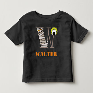T-shirt Pour Les Tous Petits Garçons HALLOWEEN Mummy Shirt w Initial W