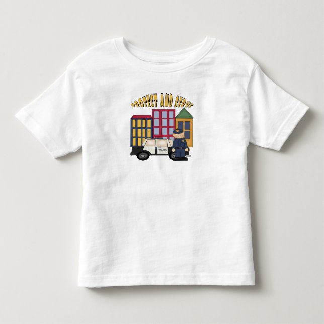 T-shirt Pour Les Tous Petits Garçons policiers (Devant)