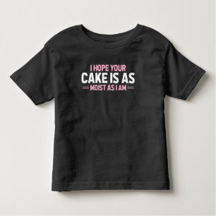 T-shirt Pour Les Tous Petits Gâteau humide Humour adulte Sale et drôle Baker