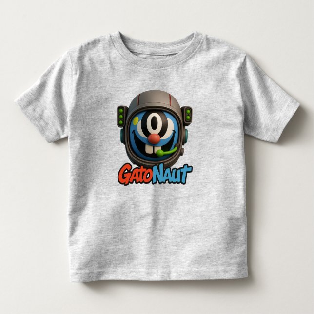 T-shirt Pour Les Tous Petits "GatoNaut : Vibes spatiales uniquement" (Devant)