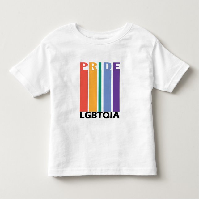 T-shirt Pour Les Tous Petits Gay pride LBGTQIA Arc-en-ciel 1 (Devant)