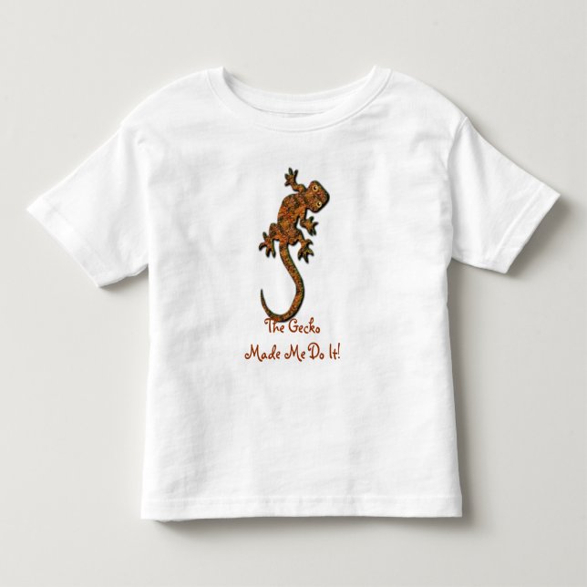 T-shirt Pour Les Tous Petits Gecko Lizard Funny Animal-lover Chemise pour enfan (Devant)
