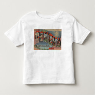 T-shirt Pour Les Tous Petits Genève, New York - grandes scènes de lettre