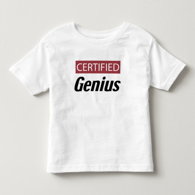 T-shirt Pour Les Tous Petits Génie certifié (Devant)