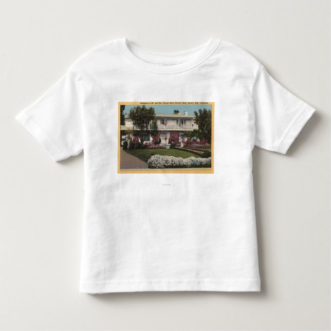 T-shirt Pour Les Tous Petits George Burns et maison de Gracie Allen (Devant)
