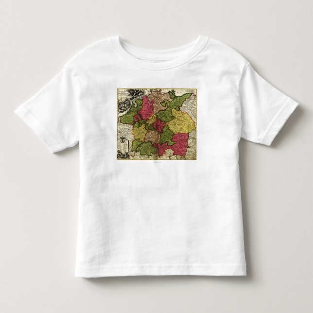 T-shirt Pour Les Tous Petits GermanyPanoramic MapGermany (Devant)