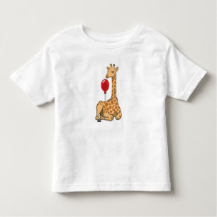 T-shirt Pour Les Tous Petits Girafe balloon