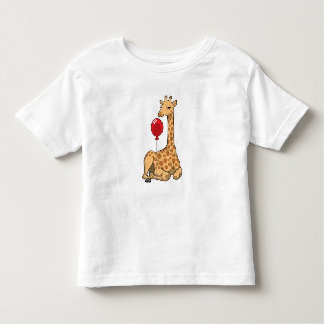 T-shirt Pour Les Tous Petits Girafe balloon (Devant)