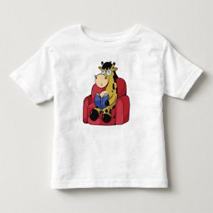 T-shirt Pour Les Tous Petits Girafe Cultivée Mignonne