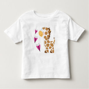 T-shirt Pour Les Tous Petits Girafe mignonne