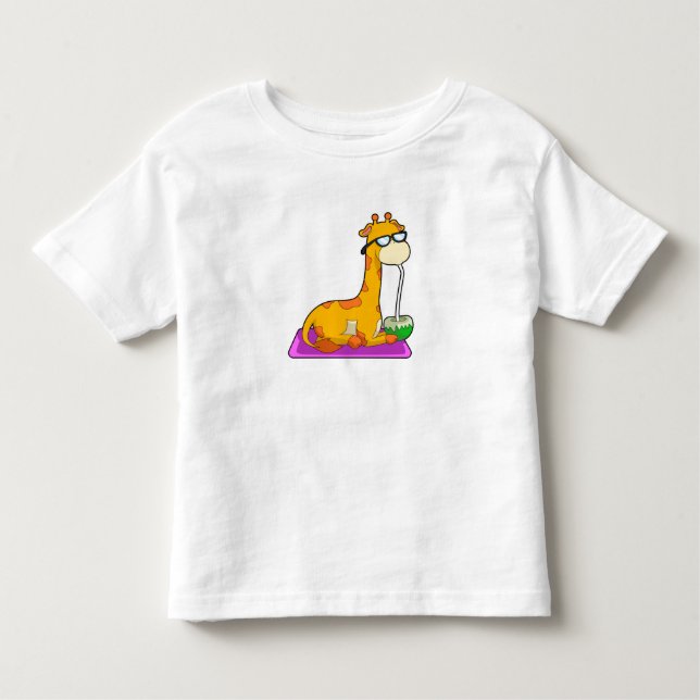 T-shirt Pour Les Tous Petits Giraffe à la noix de coco (Devant)