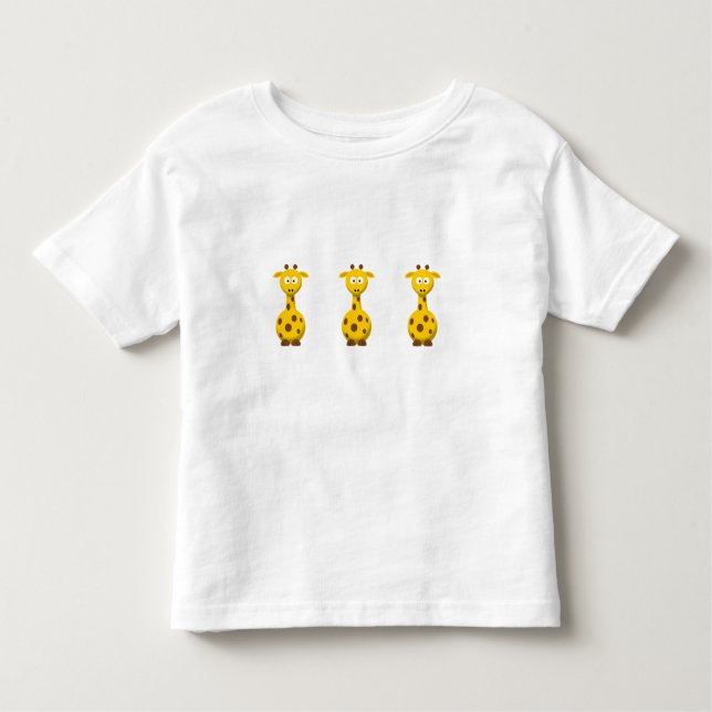 T-shirt Pour Les Tous Petits Giraffe de dessin (Devant)