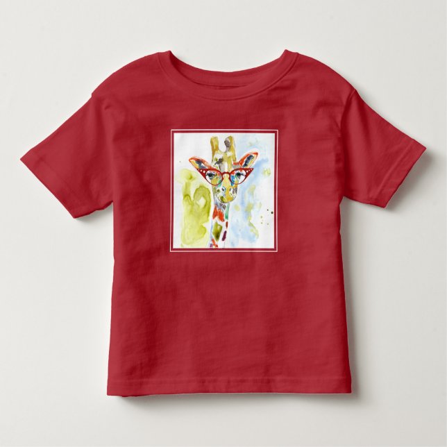 T-shirt Pour Les Tous Petits Giraffe de pantalons (Devant)