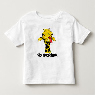 T-shirt Pour Les Tous Petits Giraffe nonchalante : Pas d'attitude problématique